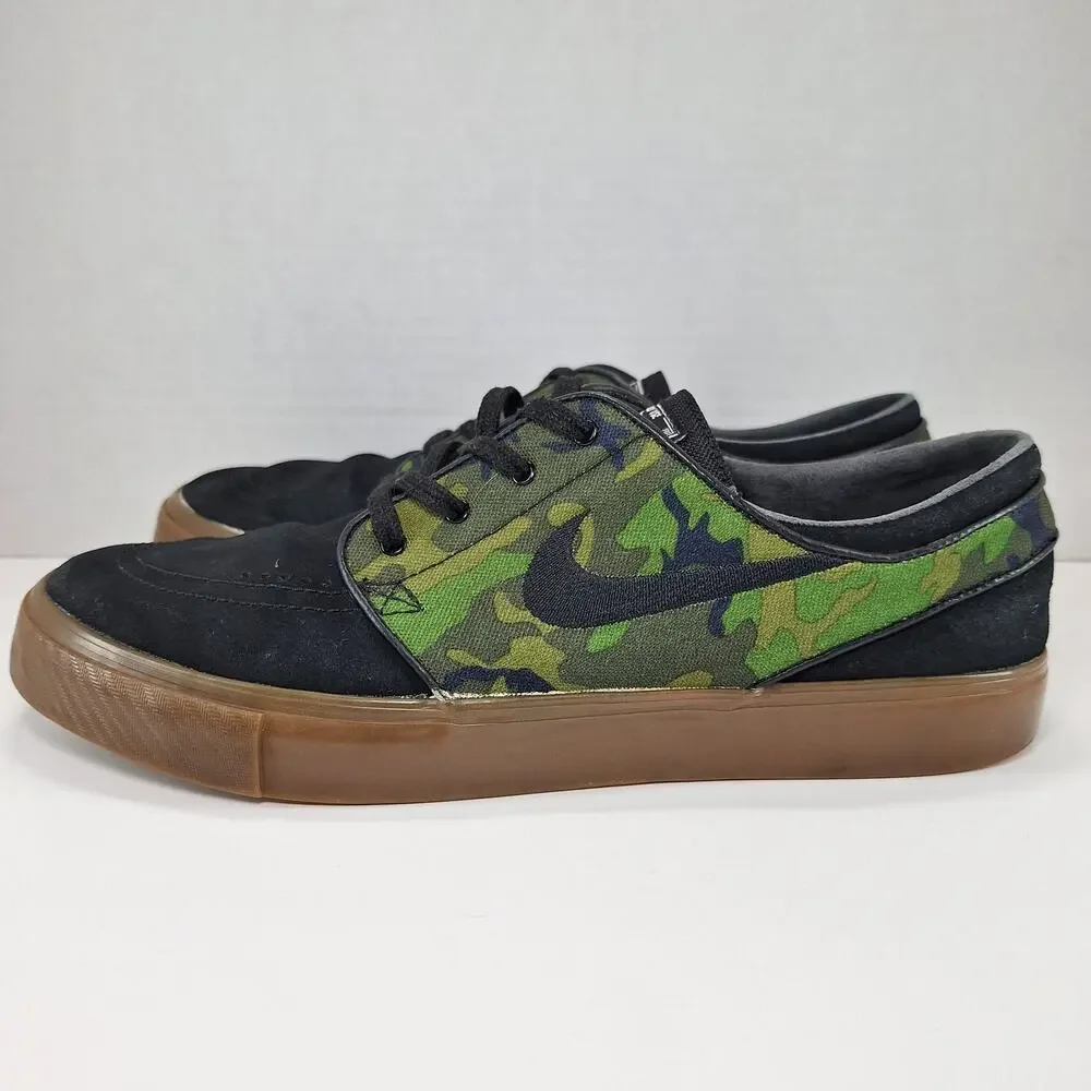 Nike Zoom Stefan Janoski ERDL Mens Size 11.5 Black Camo 633300-031 Shoes